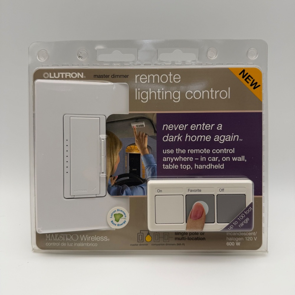 Lutron Master Dimmer Remote Lighting‎ Control Incandescent Halogen 120V 600W